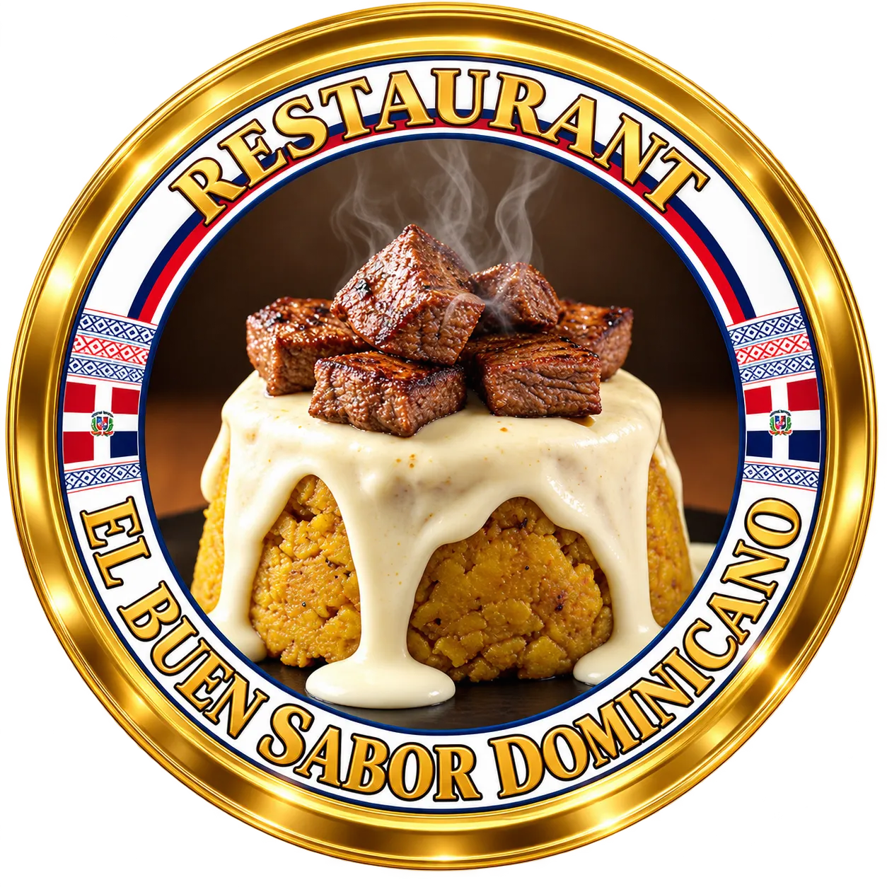 Logo de El Buen Sabor Dominicano con mofongo